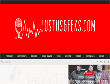 Tablet Screenshot of justusgeeks.com